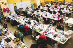 Creative madness!  Good thing everyone has 8' of table space and wide aisles!!