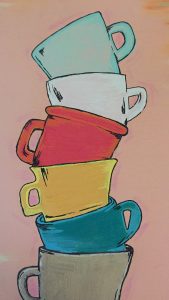 I painted this for the coffee bar :-)