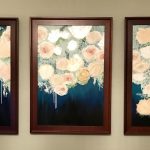 Summer Blooms - Available - Collection of 3 Framed 24x36 Acrylic $2400